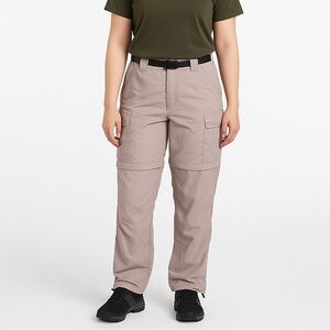 REI Women’s Convertible Hiking Khaki Cargo Pants Size 6 UPF 50+ Zip-Off Nylon